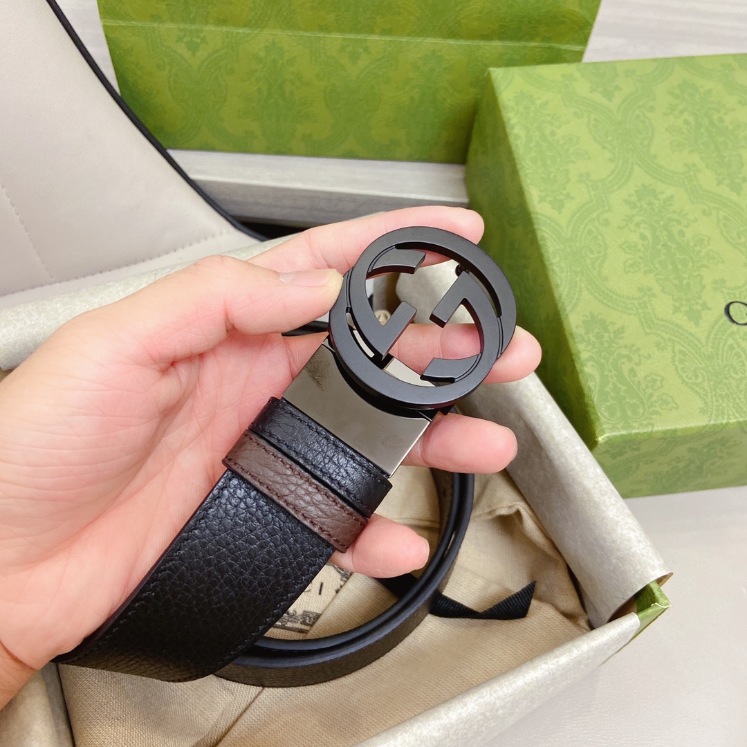 Gvc*1 GG Marmont Reversible Belt Black, Women Belt