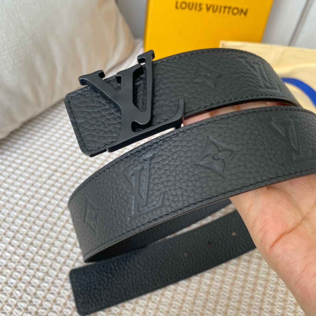 L0vis Vvtt0n Iconic Reversible LV Belt Black LV Women Belt