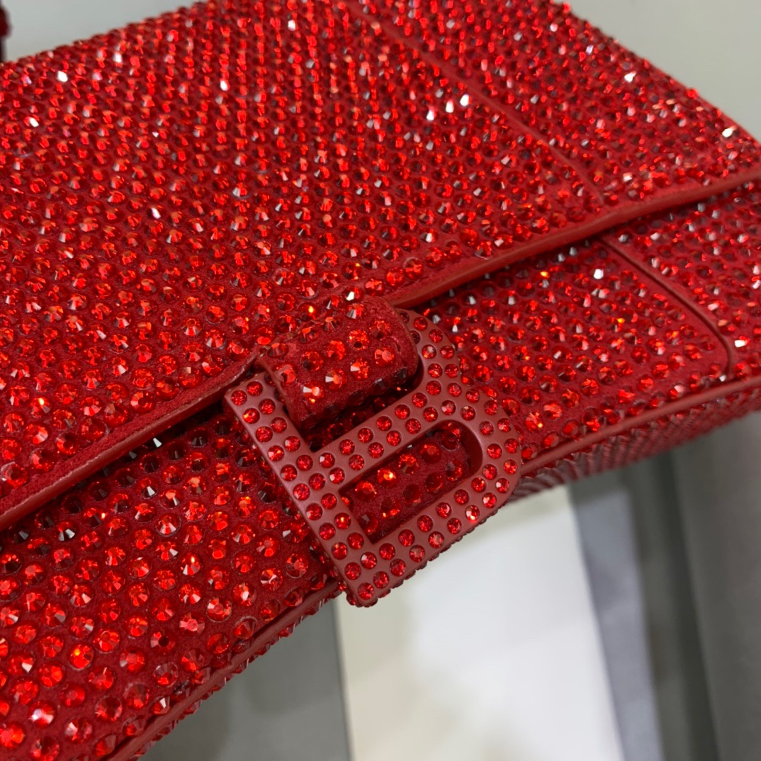 Ba1en*iaga Hourglass Small Handbag In Red, For Women, Women’s Bags 9in/23cm