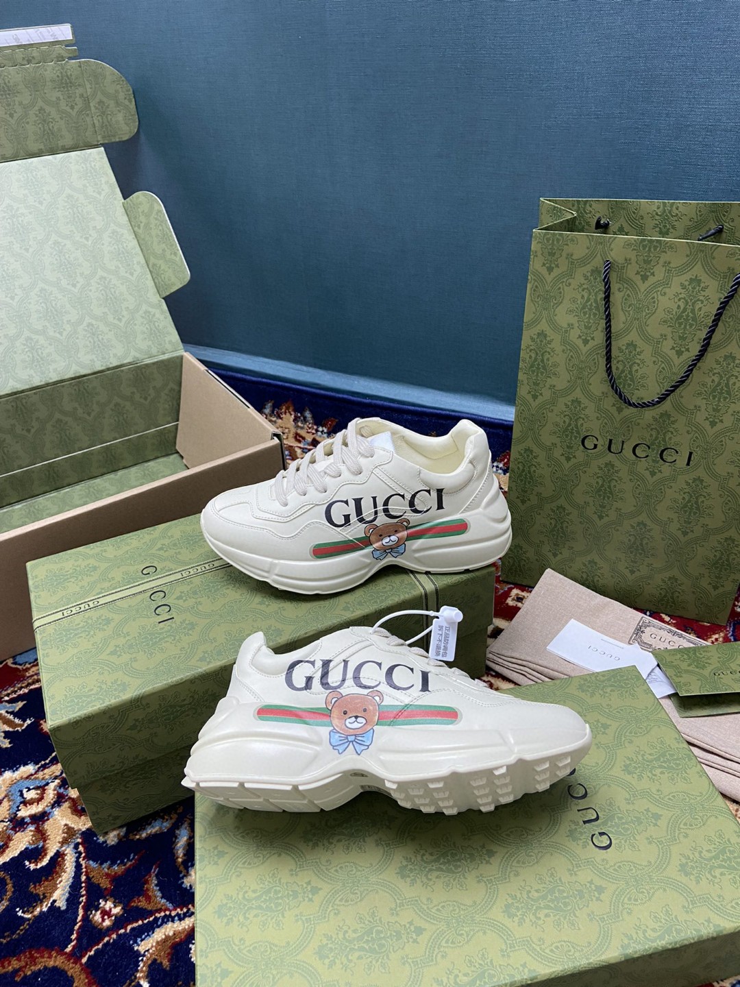 Gvc*1 KAI x Gvc*1 Rhyton Sneaker White Ivory For Men 660020-DRW00-9522