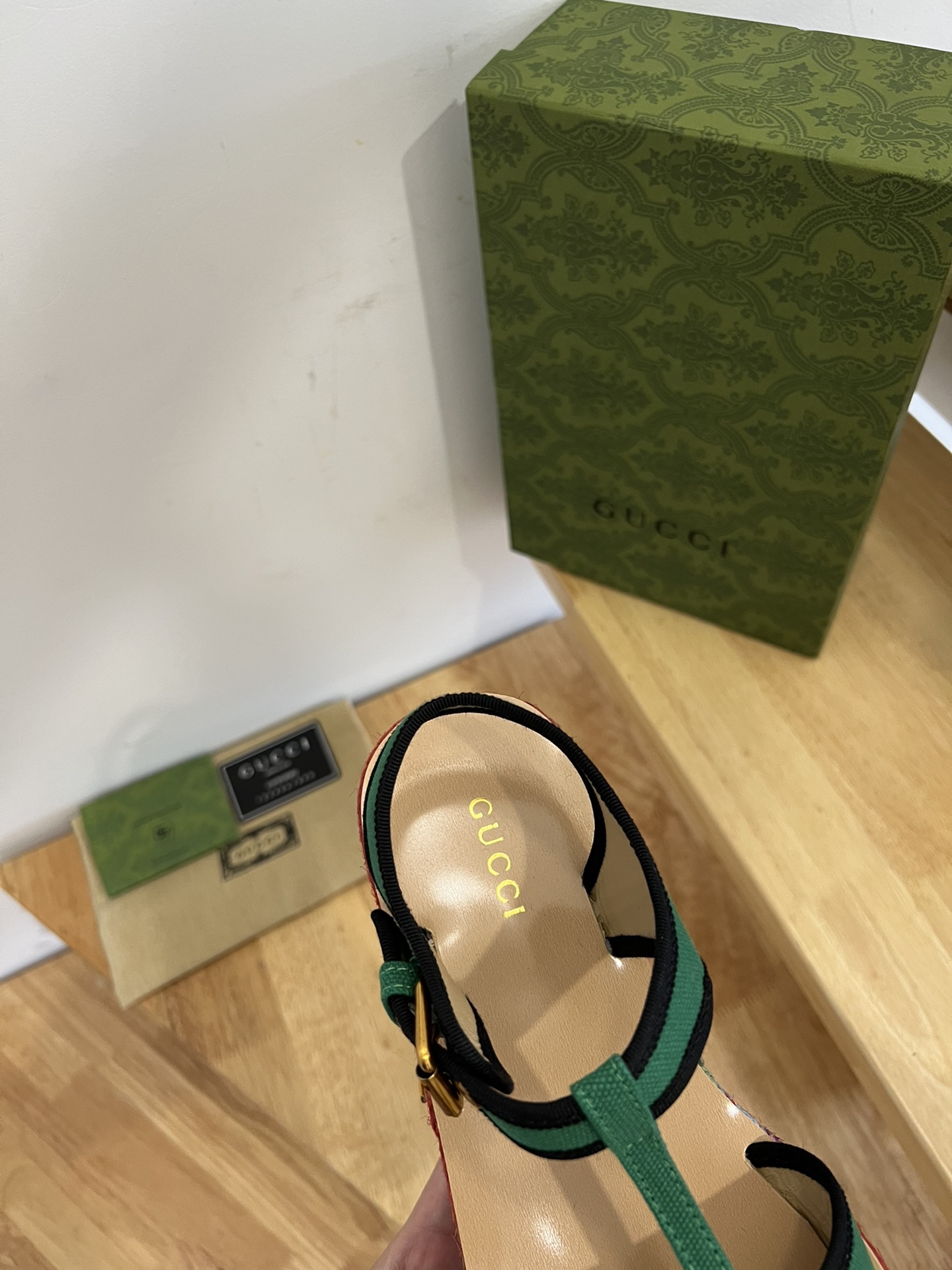 Gvc*1 Women’s Platform Sandal Green For Women GG