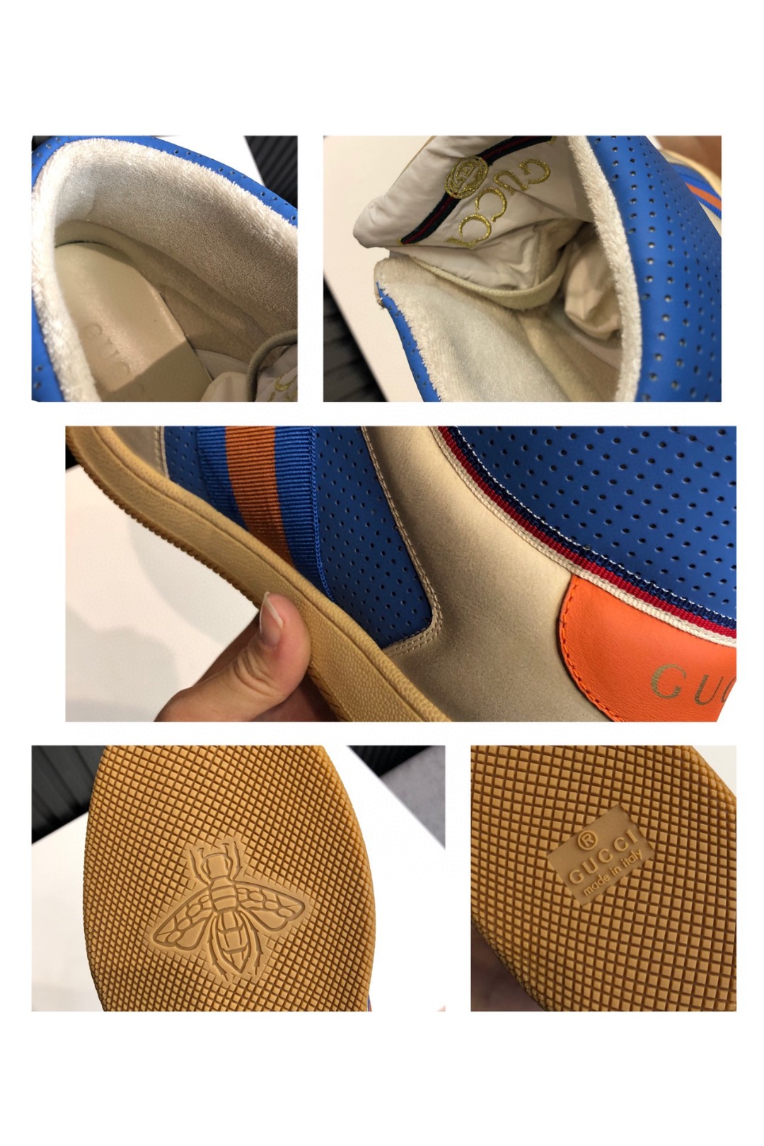 Gvc*1 Women’s Screener Distressed High Top Beige Blue For Women 563730