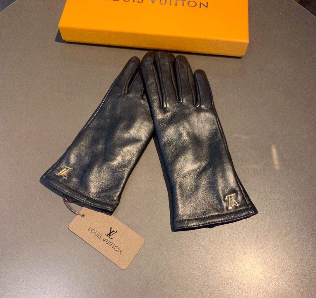 L0vis Vvtt0n Gloves In Black