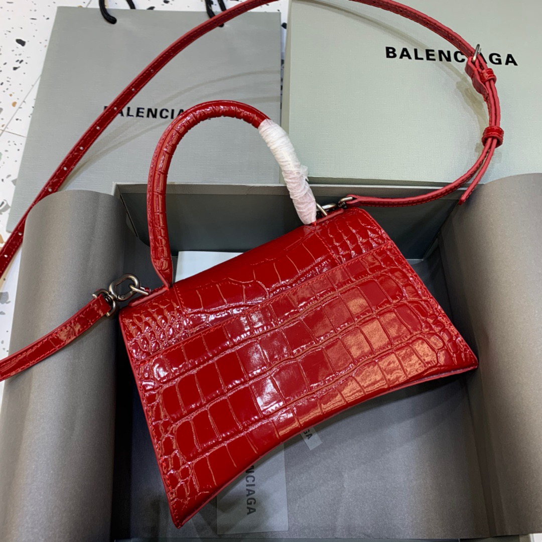 Ba1en*iaga Hourglass Small Handbag In Red, For Women, Women’s Bags 9in/23cm