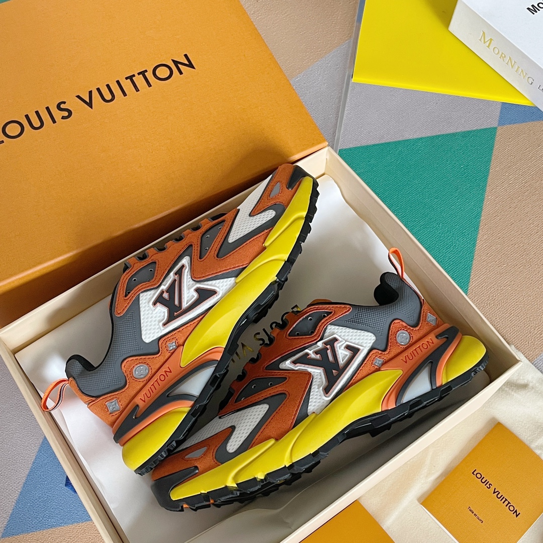 L0vis Vvtt0n Men’s LV Runner Tatic Sneaker Orange For Men LV