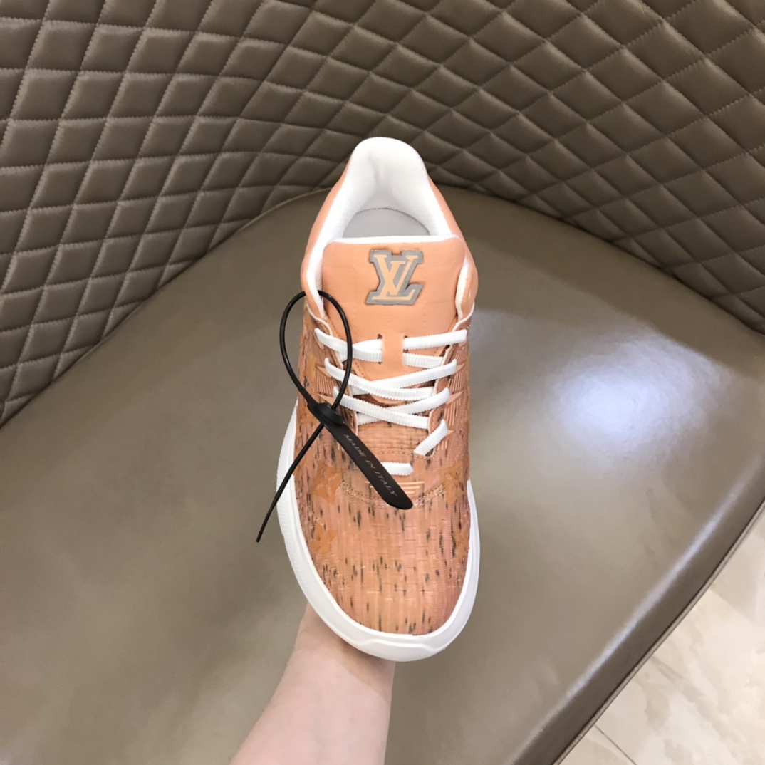L0vis Vuittion Show Up Sneaker Orange  For Men LV