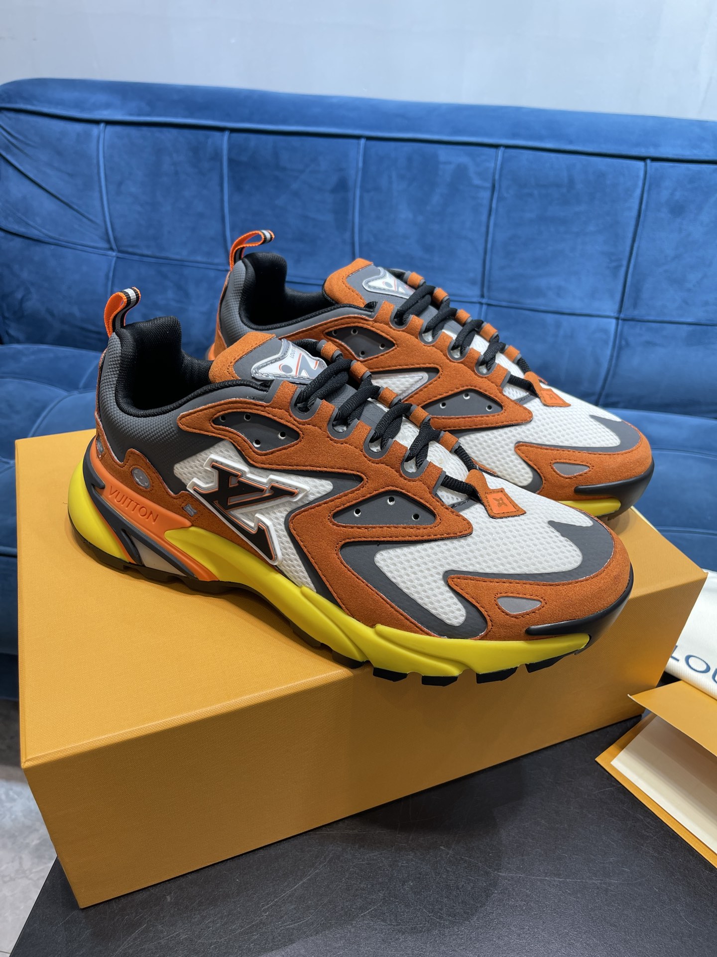 L0vis Vuittion LV Runner Tatic Sneaker Orange For Men LV