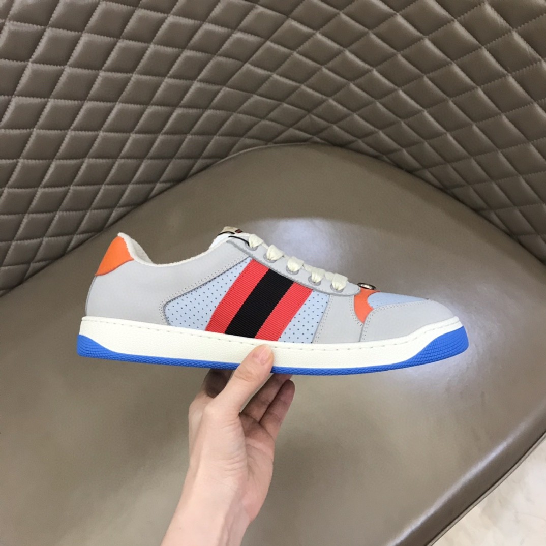 Gvc*1 Gray Screener Sneakers For Women GG Shoes 708296 0YIA0