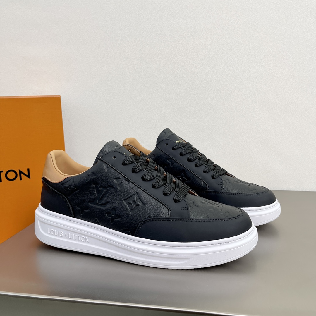 L0vis Vuittion Beverly Hills Sneaker Black For Men LV 1A8V43