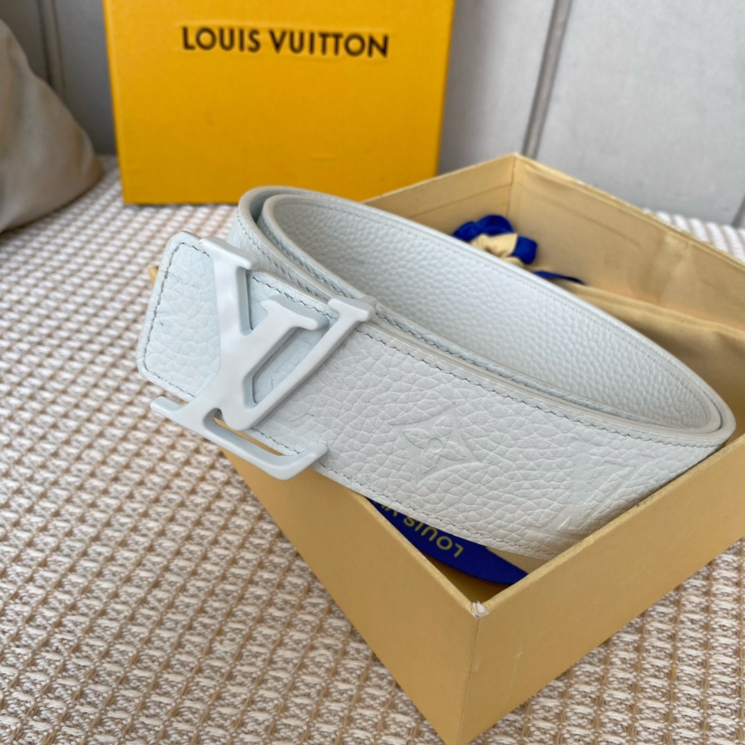 L0vis Vvtt0n Iconic Reversible LV Belt White