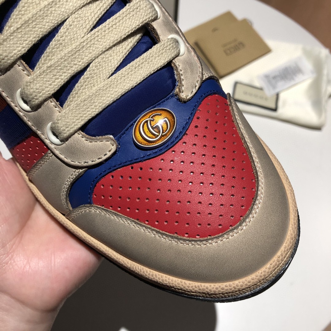 Gvc*1 Men’s Screener Low-Top White Red Blue For Men 546163