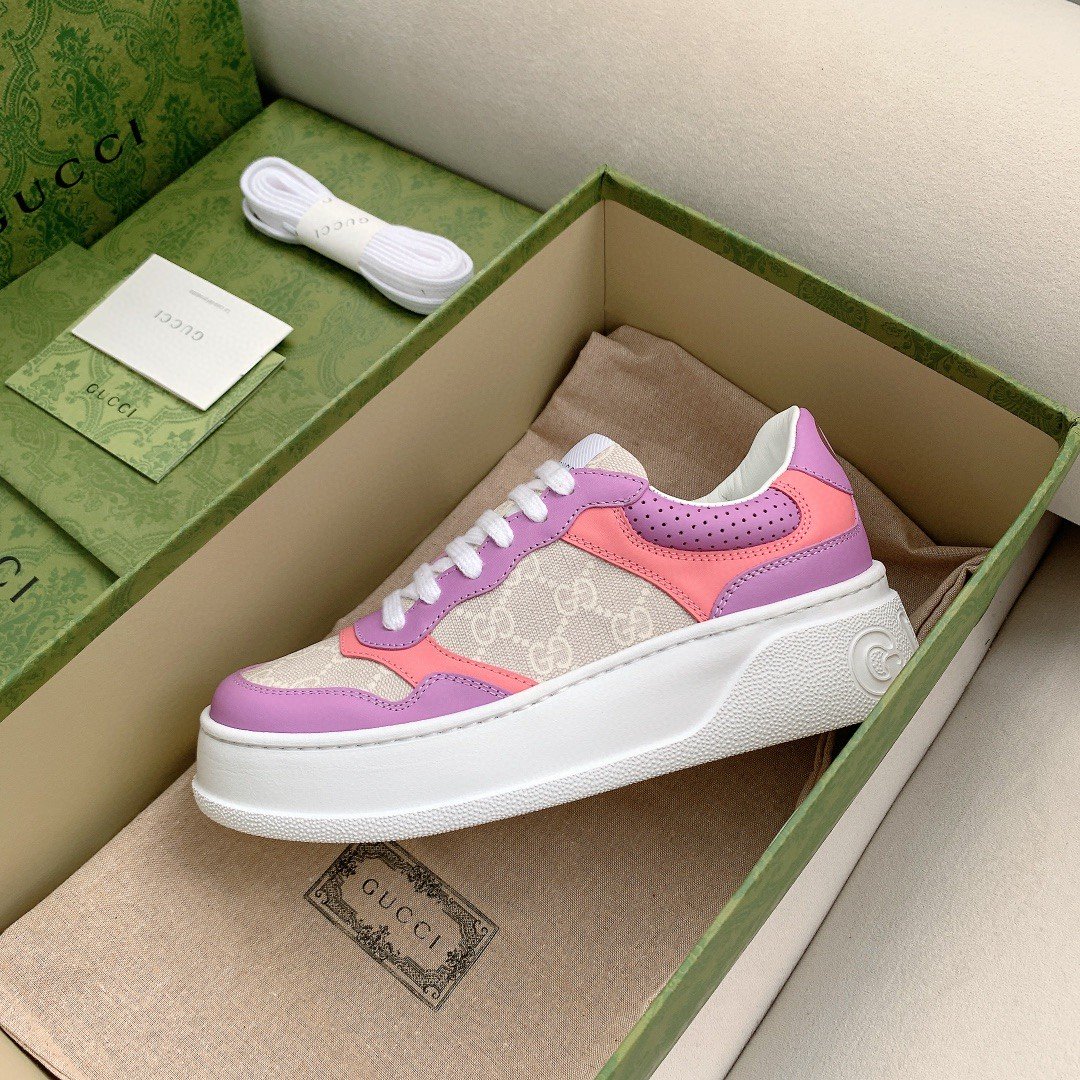 Gvc*1 Women’s GG Sneaker Pink And Purple Svp*me For Women ‎‎670408 UPG90 5471