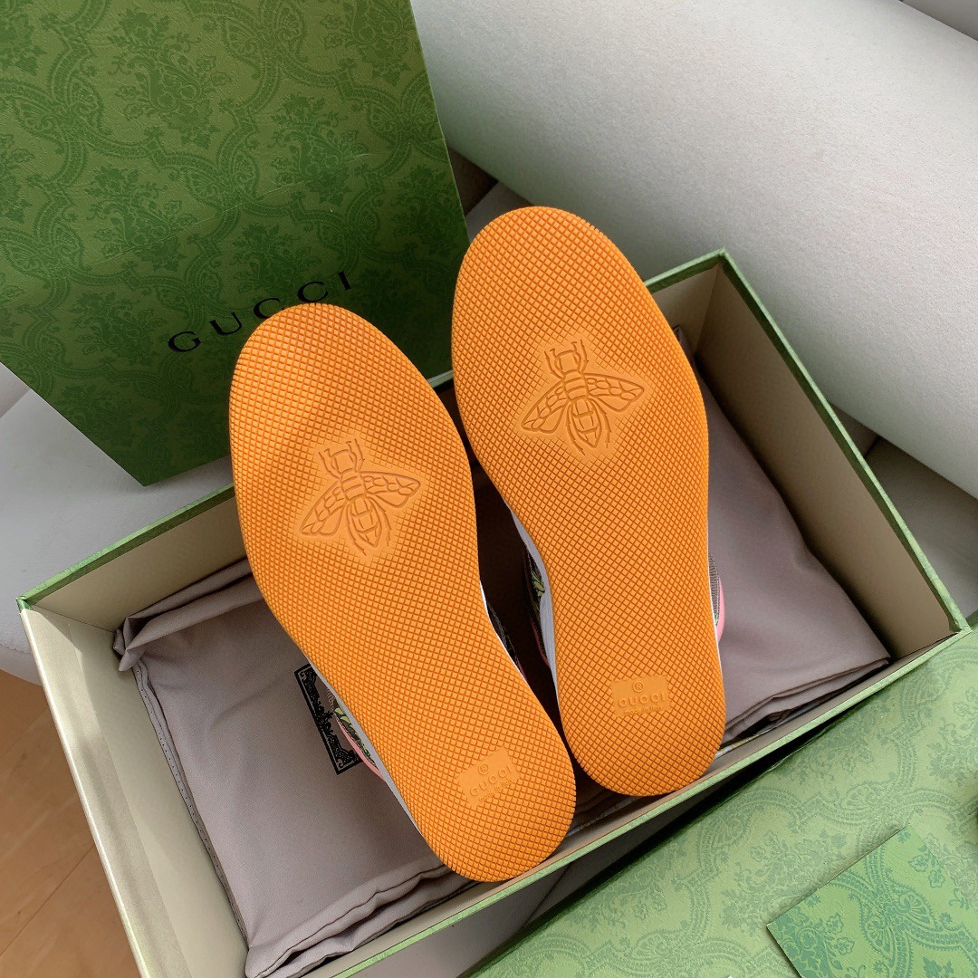 Gvc*1 Women’s Basket Sneaker Print Pineapple Brown Pink For Women ‎661301