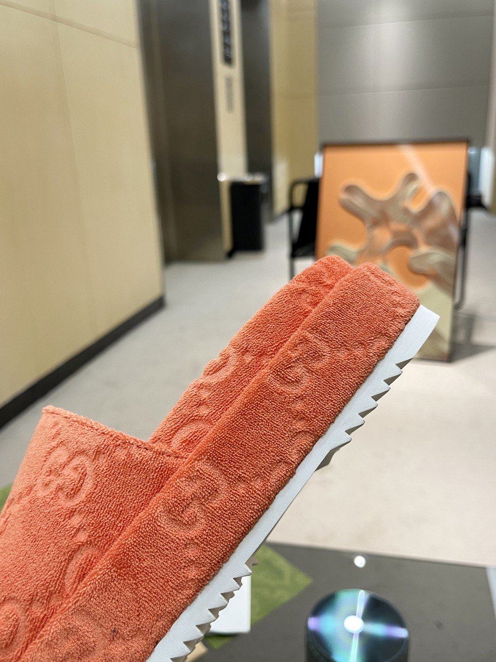 Gvc*1 Women’s GG Platform Sandal Orange For Women GG ‎700599 U2O00 7519