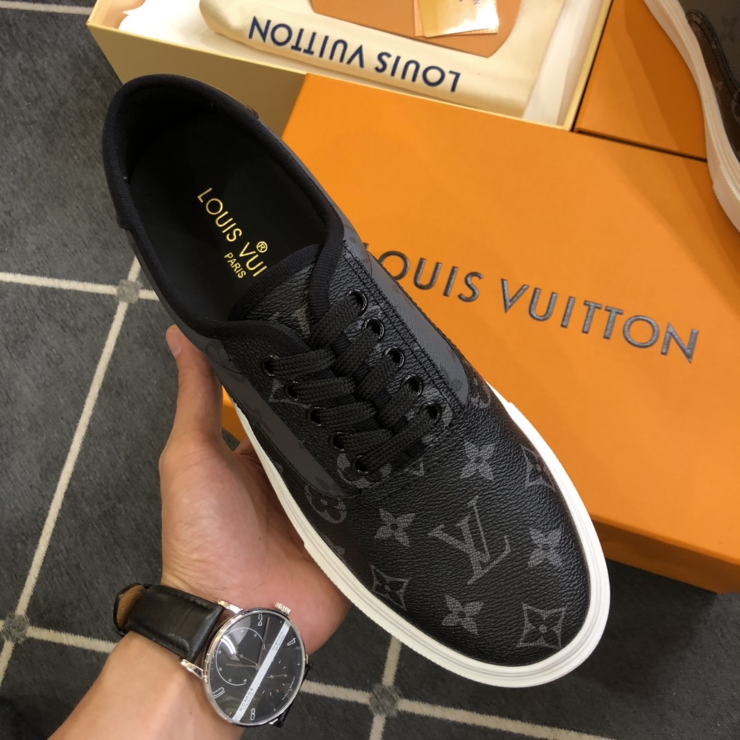 L0vis Vvtt0n LV Trocadero Richelieu Sneaker Black For Men LV