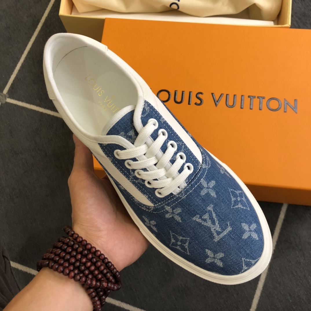 L0vis Vvtt0n LV Trocadero Richelieu Sneaker Blue For Men LV