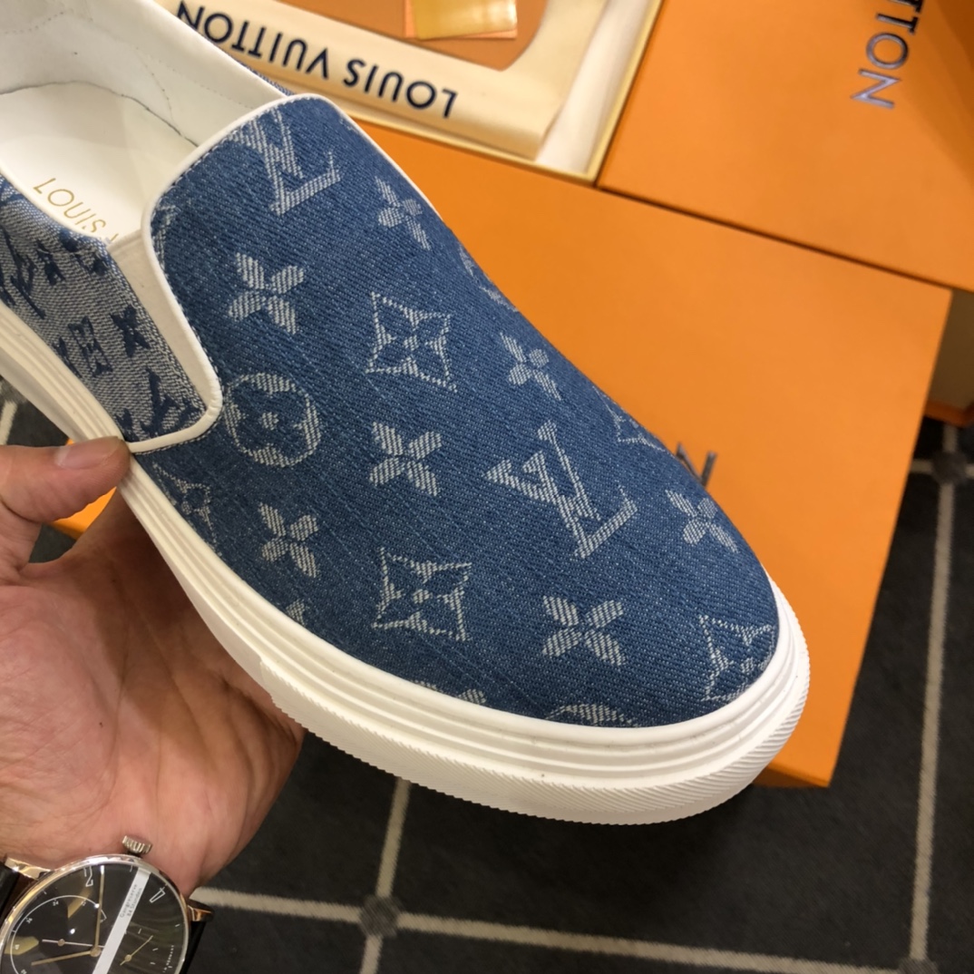 L0vis Vvtt0n LV Slip On Blue For Men LV