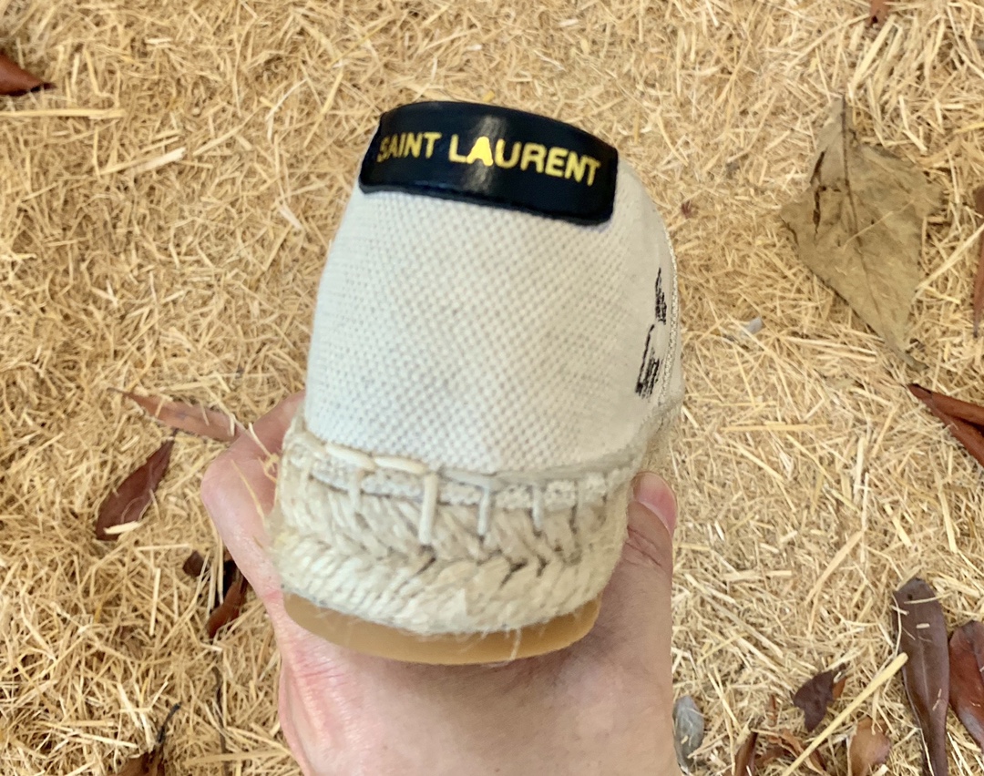 Sa1nt Lau*nt Women’s Sa1nt Lau*nt Embroidered Espadrilles White For Women Y51