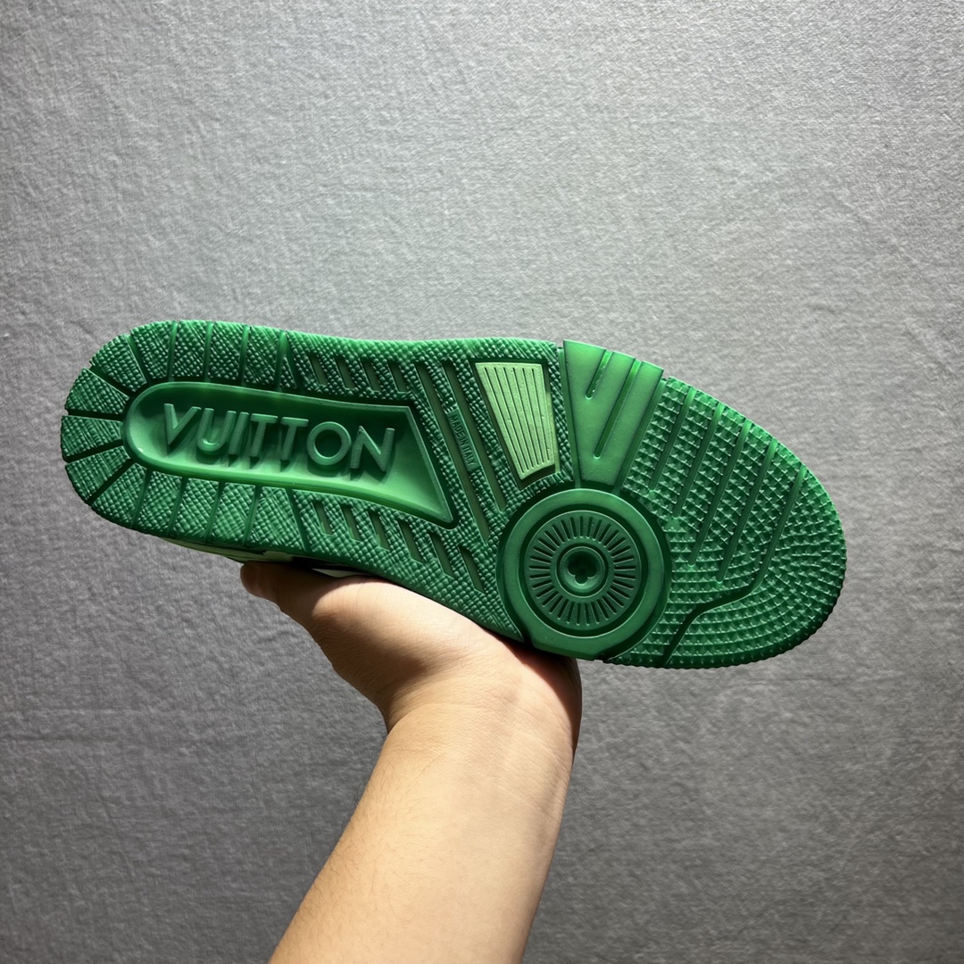 L0vis Vuittion LV Trainer Sneaker Green For Men LV
