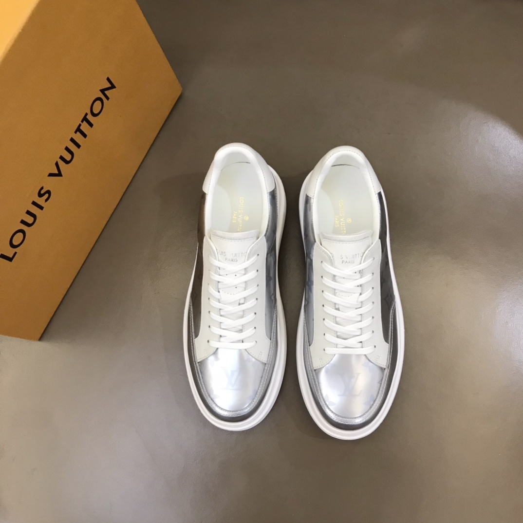 L0vis Vuittion Beverly Hills Sneaker Sliver For Men LV
