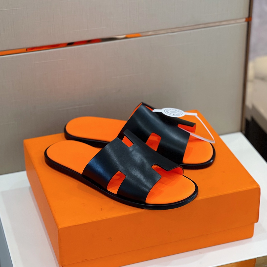 H**me5 Izmir Sandal Black And Orange For Men