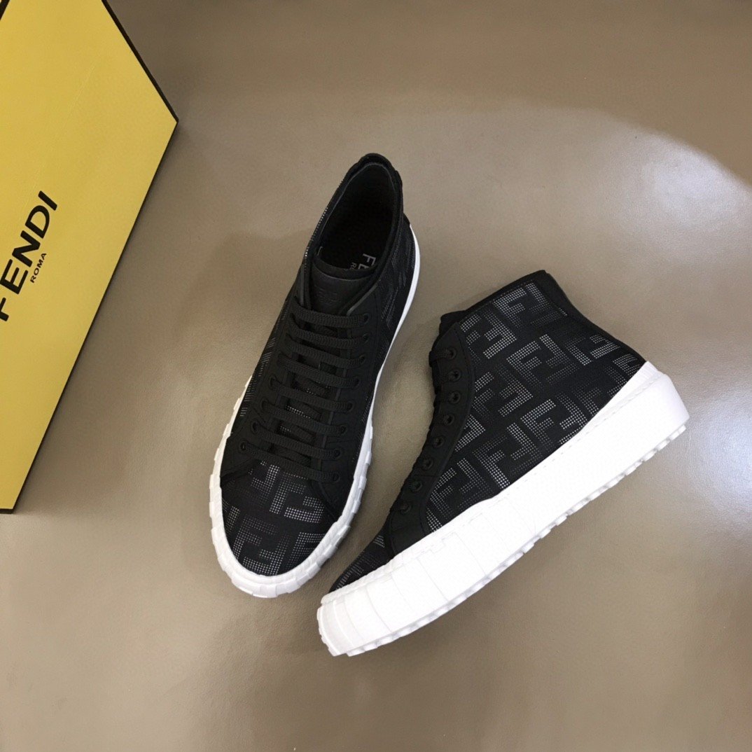 F**di Force High Tops Sneakers Black For Men 7E1424AD76F13RZ