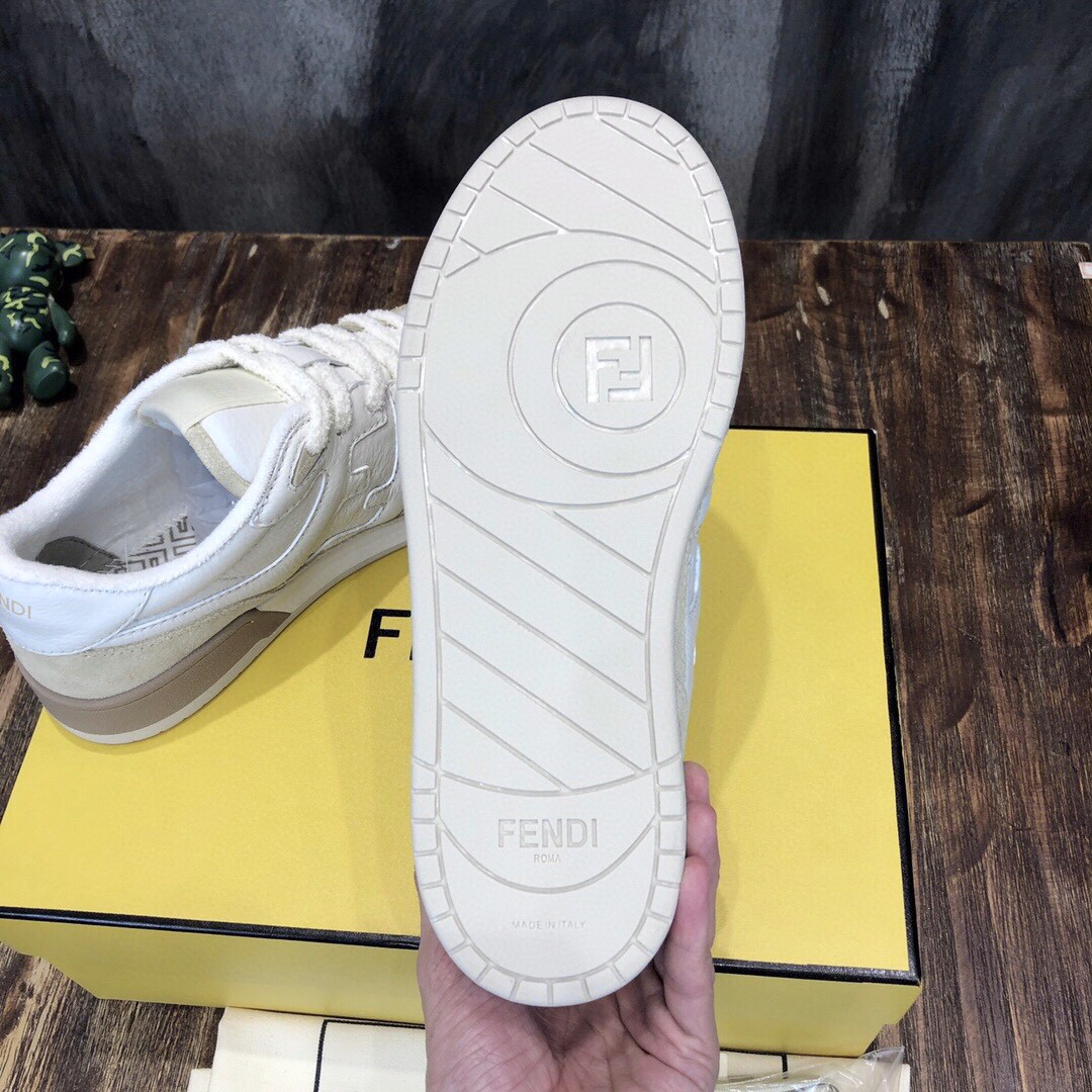 F**di Match Low Tops Sneakers White For Men 7E1493AHH2F1FHS
