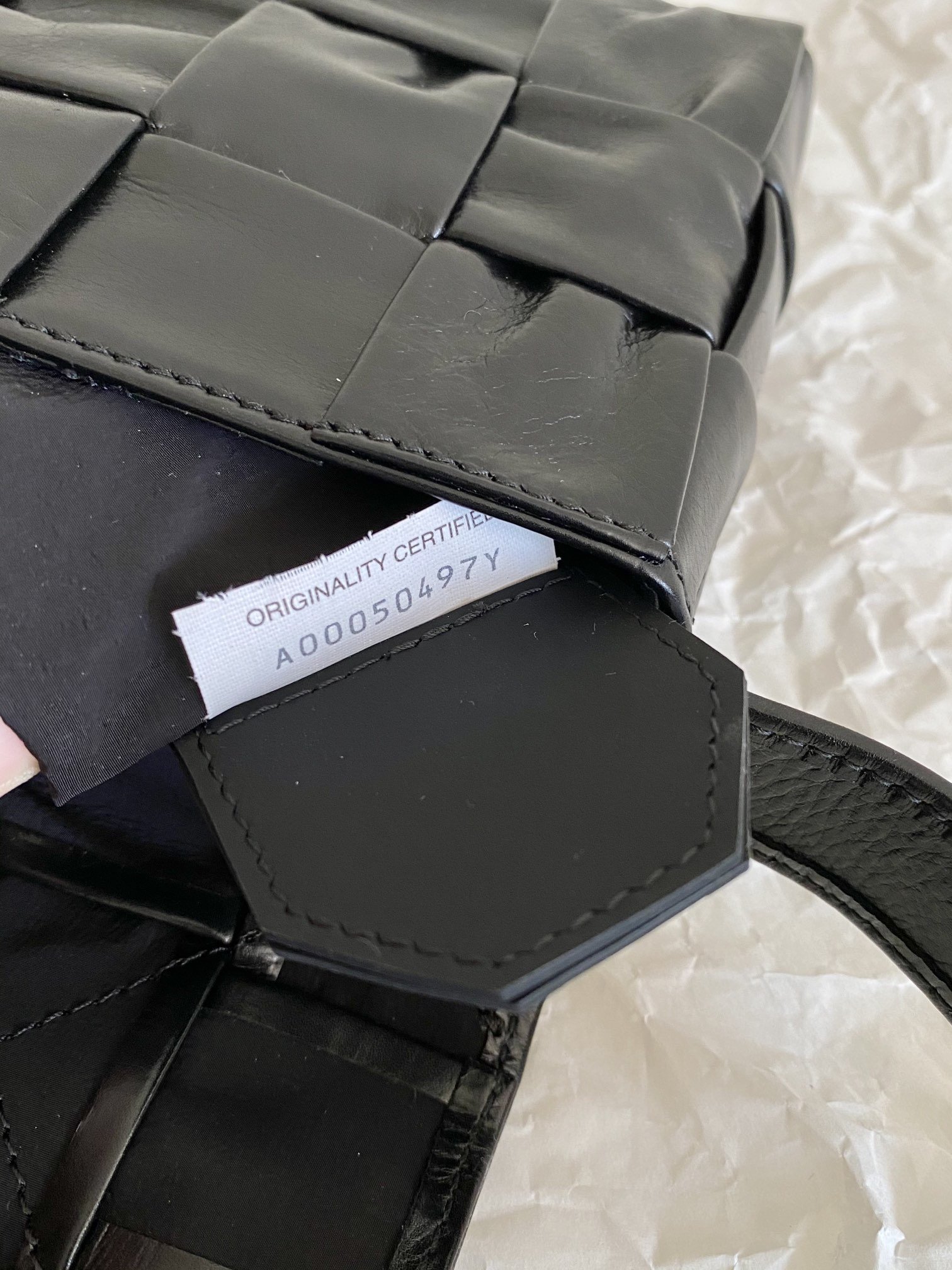 B0tt*ga Ven*ta Padded Cassette Belt Bag Black, For Women, Women’s Bags 7in/18cm 710075VCQR18425