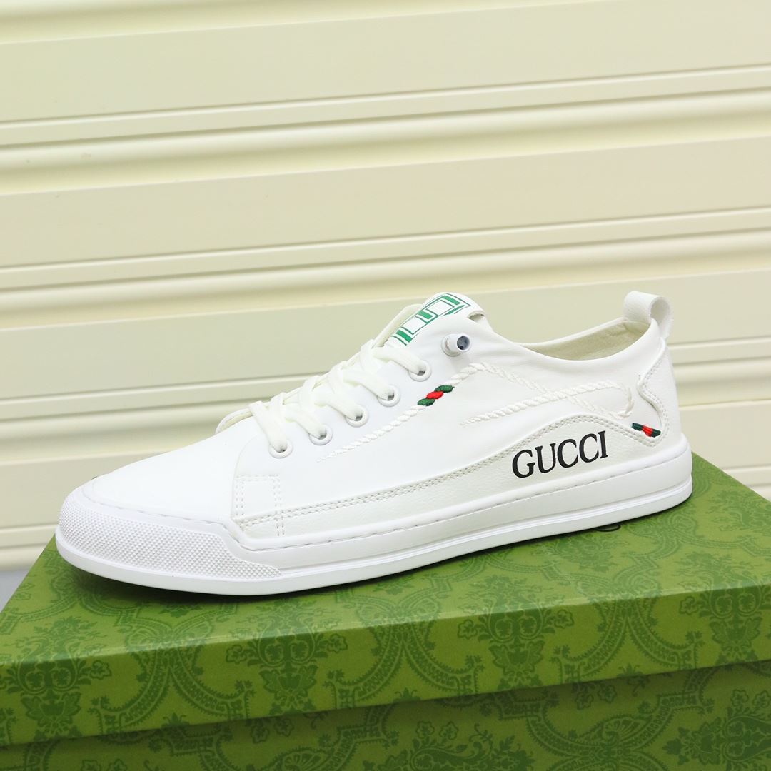 Gvc*1 Men’s Sneakers With Twisted Rope Embroidered White For Men