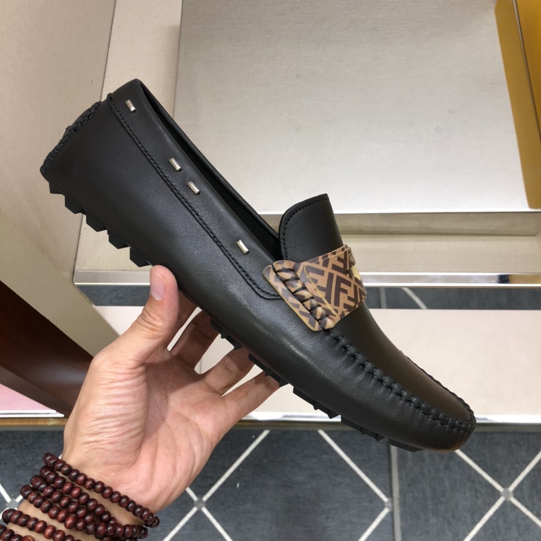 F**di Force Black Loafers For Men 7D1473