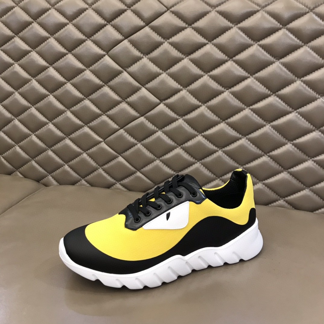 F**di Force Black/Yellow Sneakers For Men
