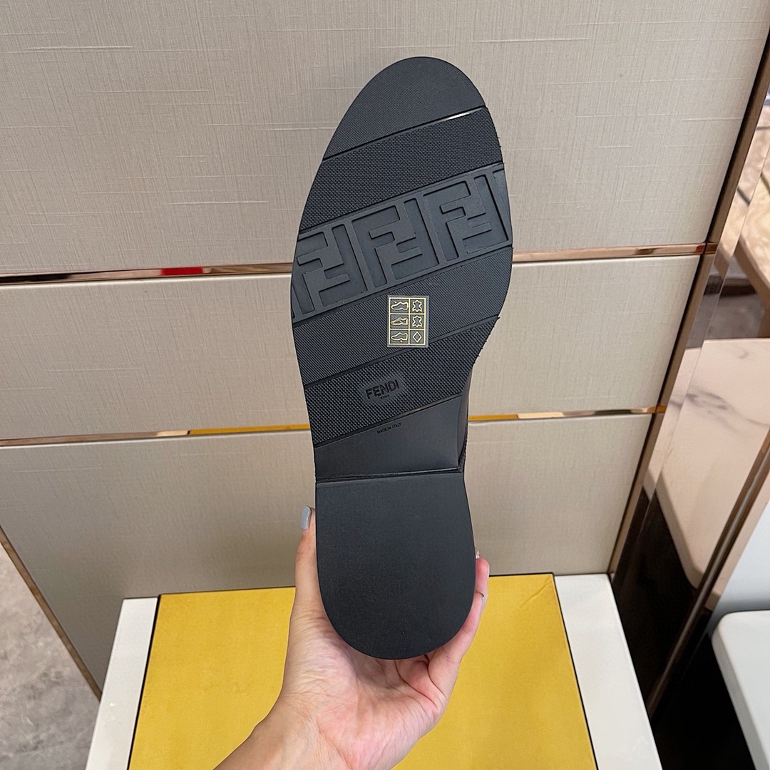 F**di Force Matte Black Shoes For Men