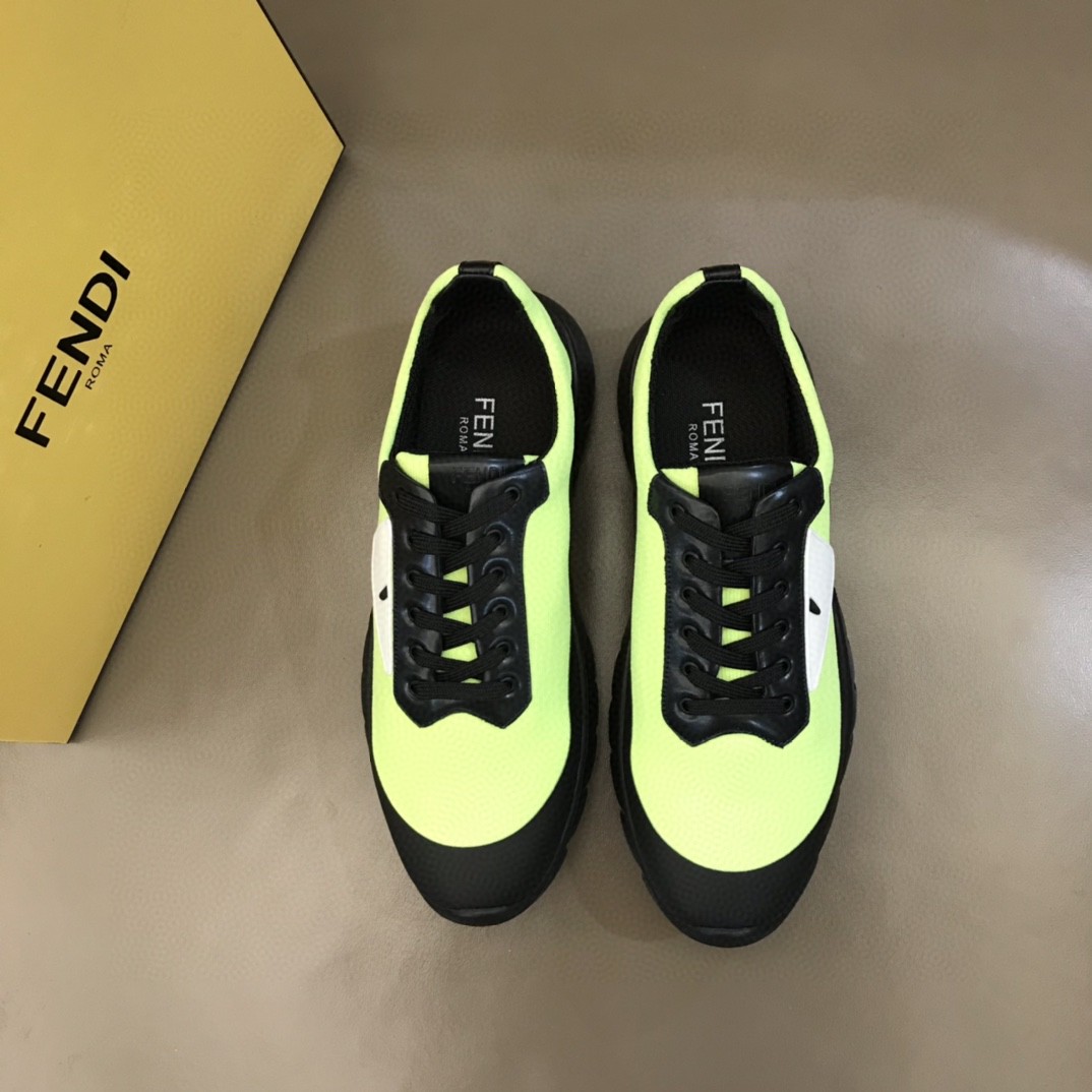 F**di Force Low Tops Sneakers Glow Green For Men