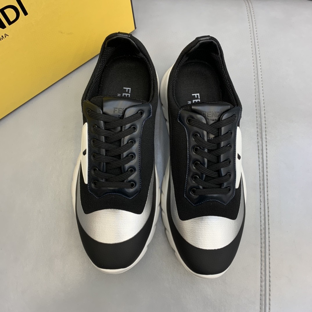 F**di Force Low Tops Sneakers Black/Grey For Men