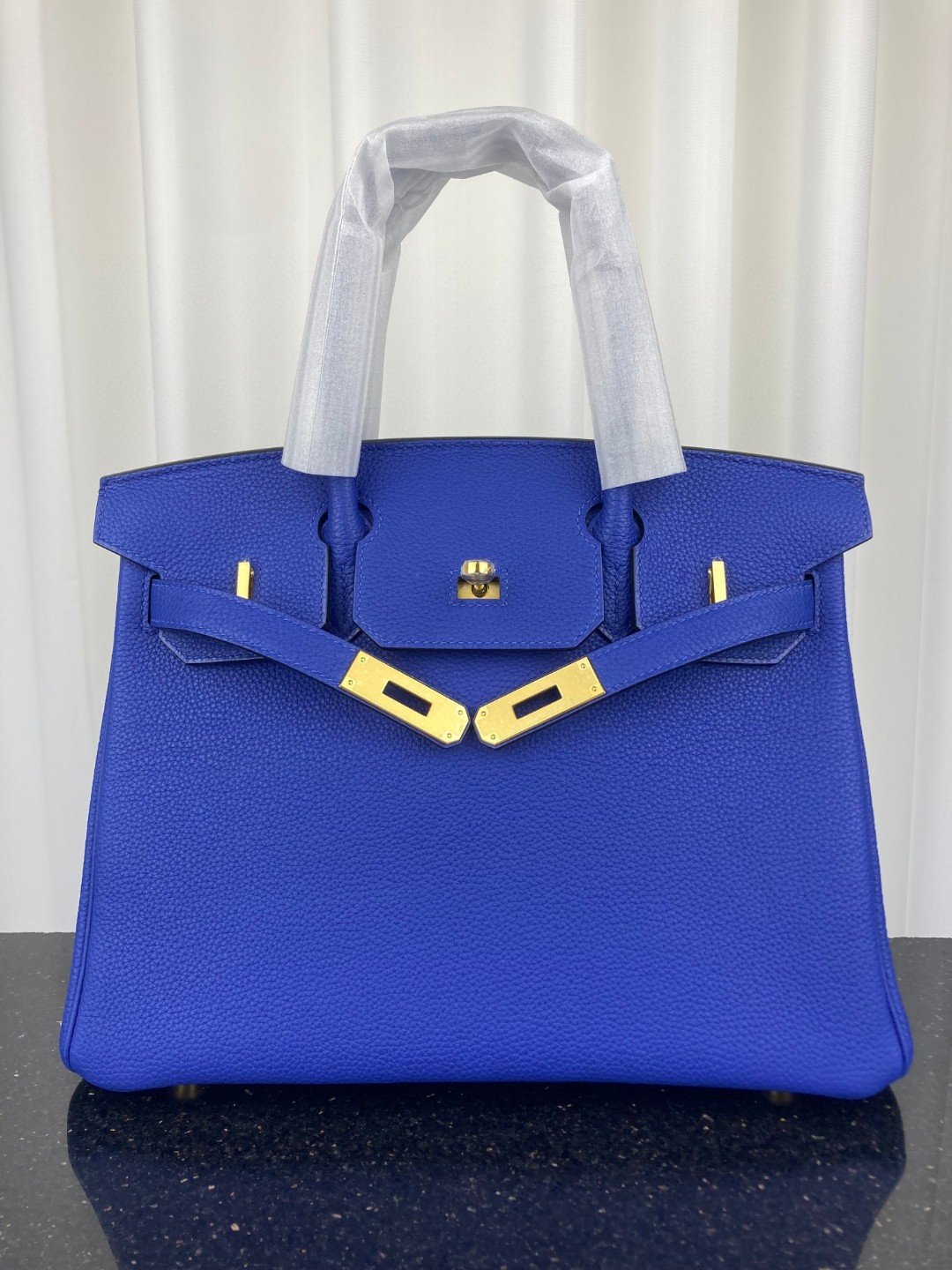 H**me5 Birkin Bag 30 Blue Toned Hardware Bag For Women, Women’s Handbags, Shoulder Bags 11.8in/30cm