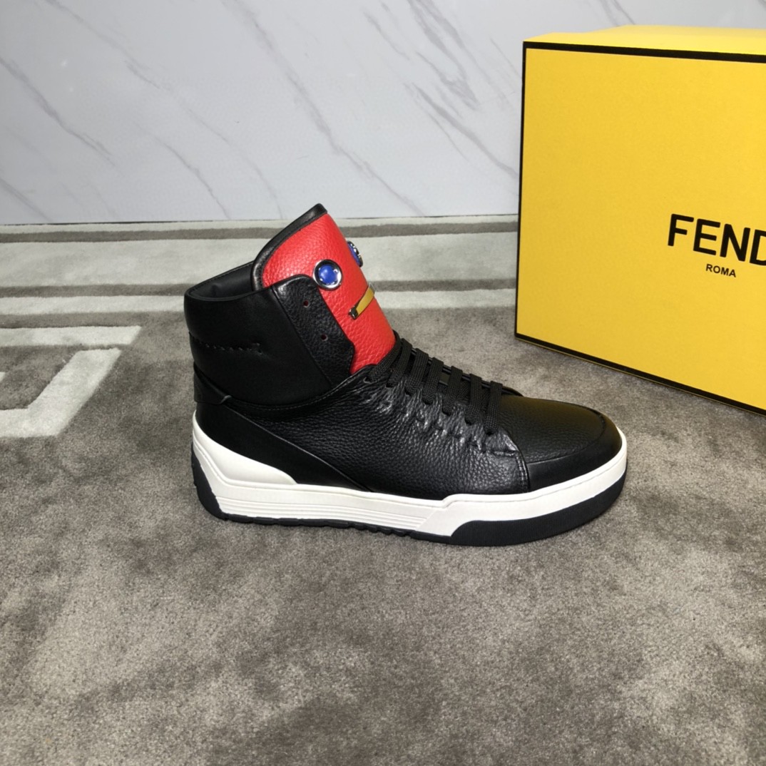 F**di Force High Tops Sneakers Black For Men