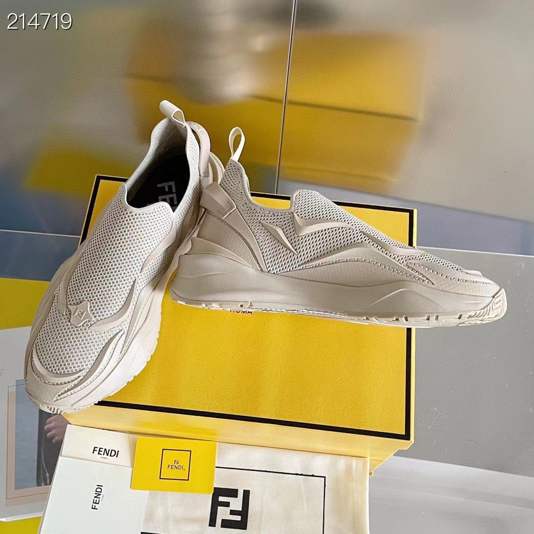 F**di Flow Beige Sneakers For Men 7E1504AHI8F0EJB