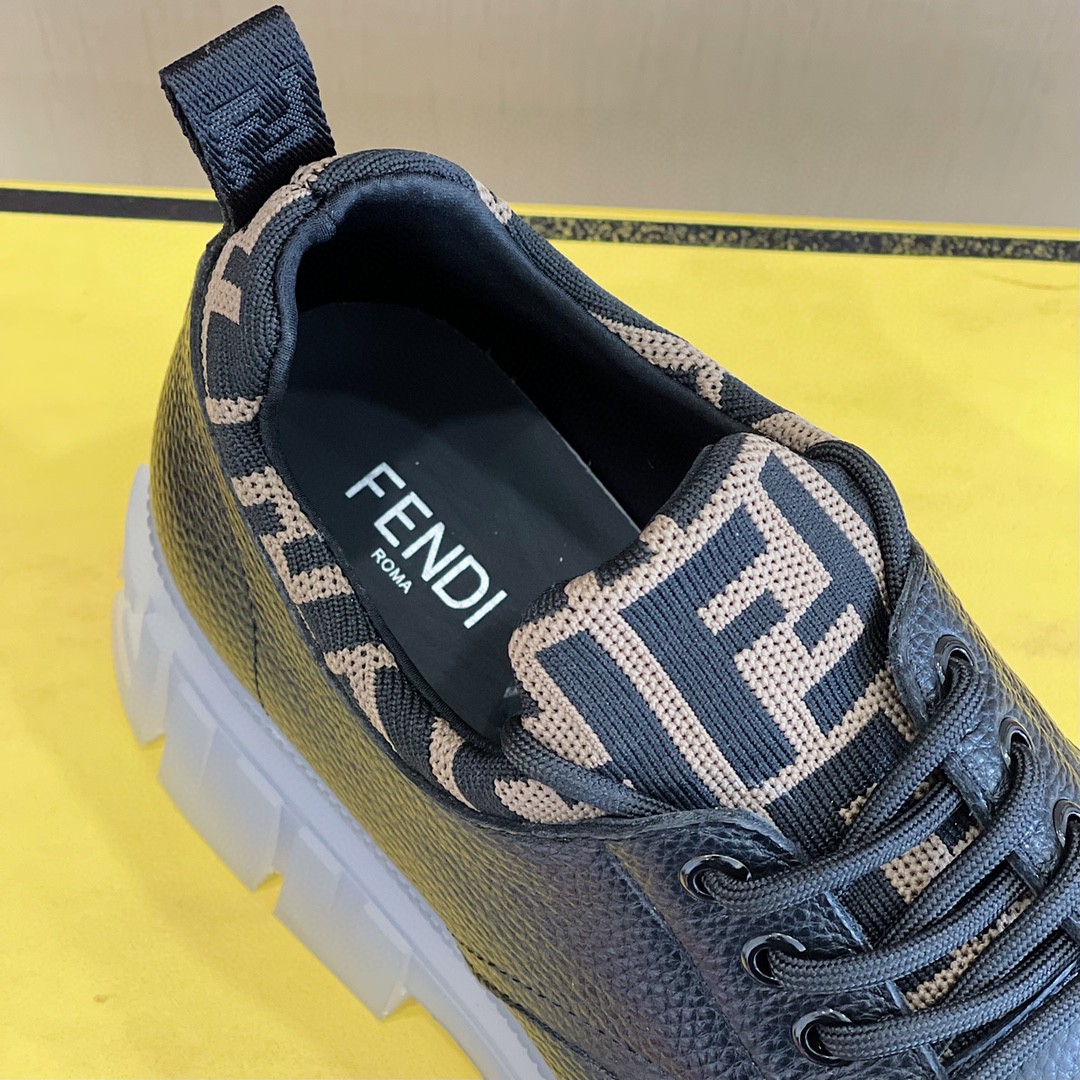 F**di Force Black Boots For Men