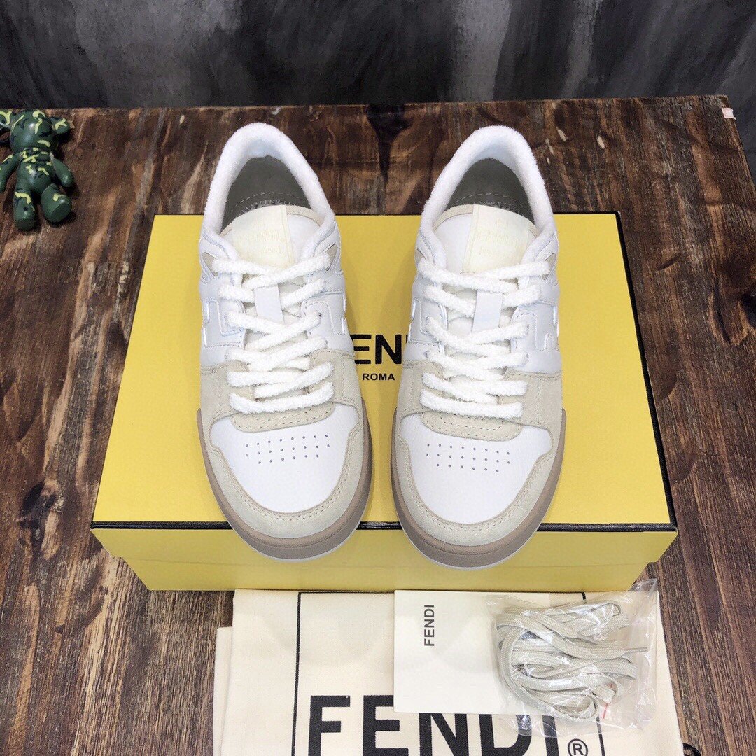 F**di Match Low Tops Sneakers White For Men 7E1493AHH2F1FHS