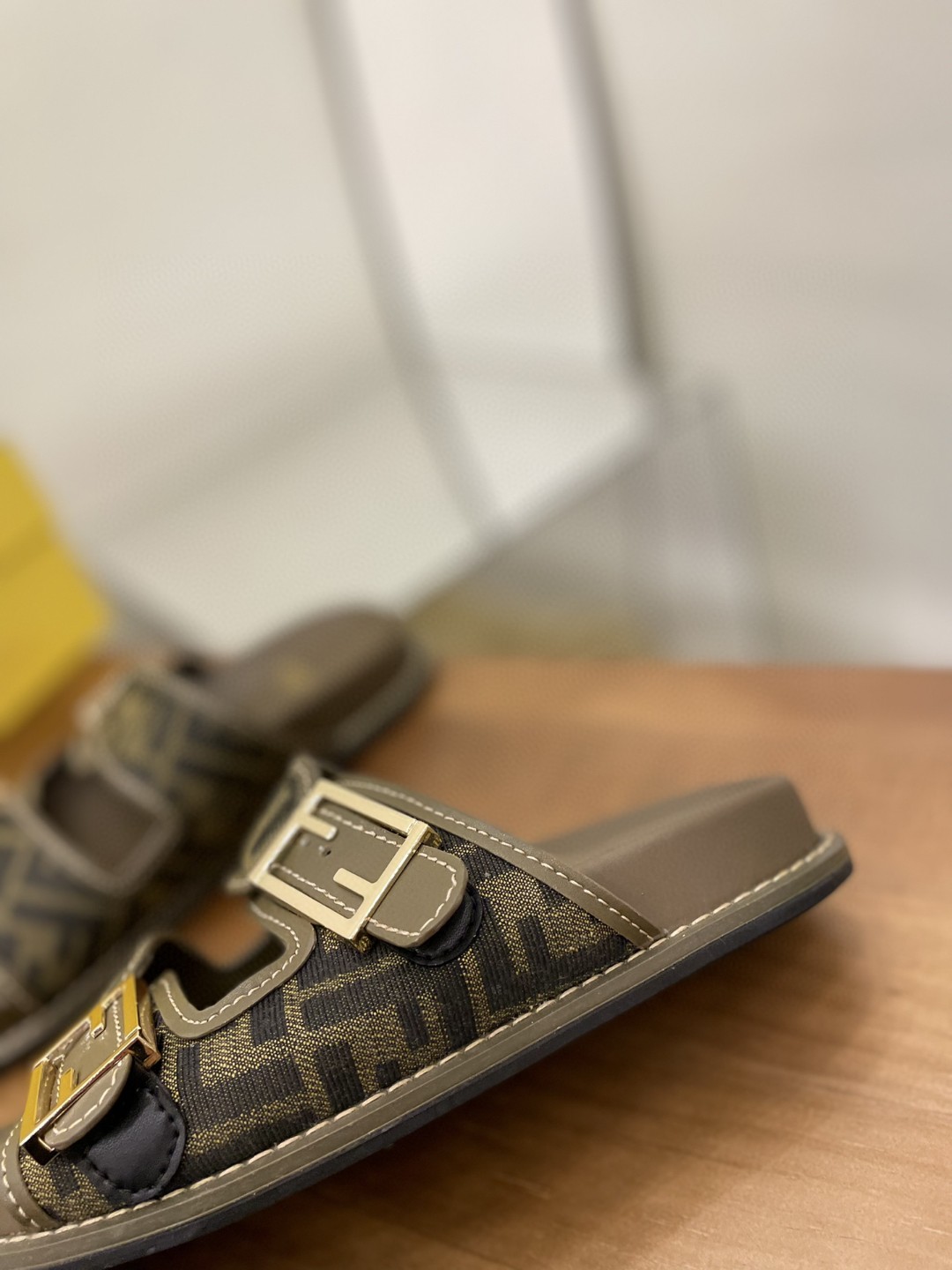 F**di Feel Slides Brown For Women