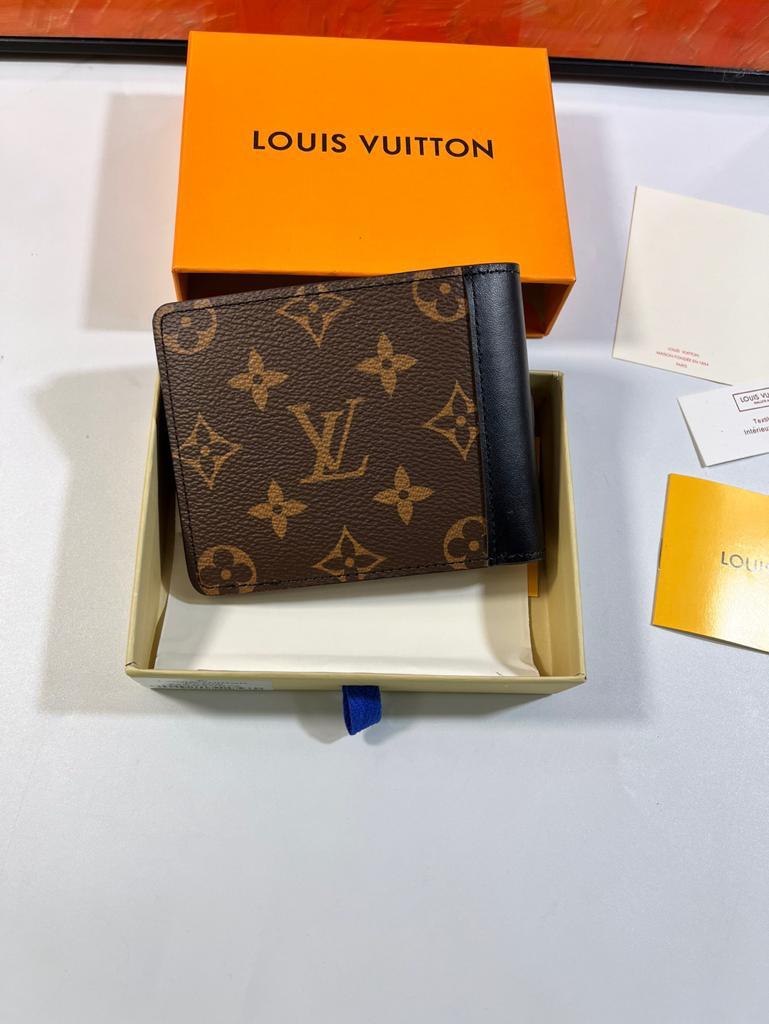 L0vis Vvtt0n Multiple Wallet Monogram Macassar Black For Men, Men’s Wallet 12cm LV M69408