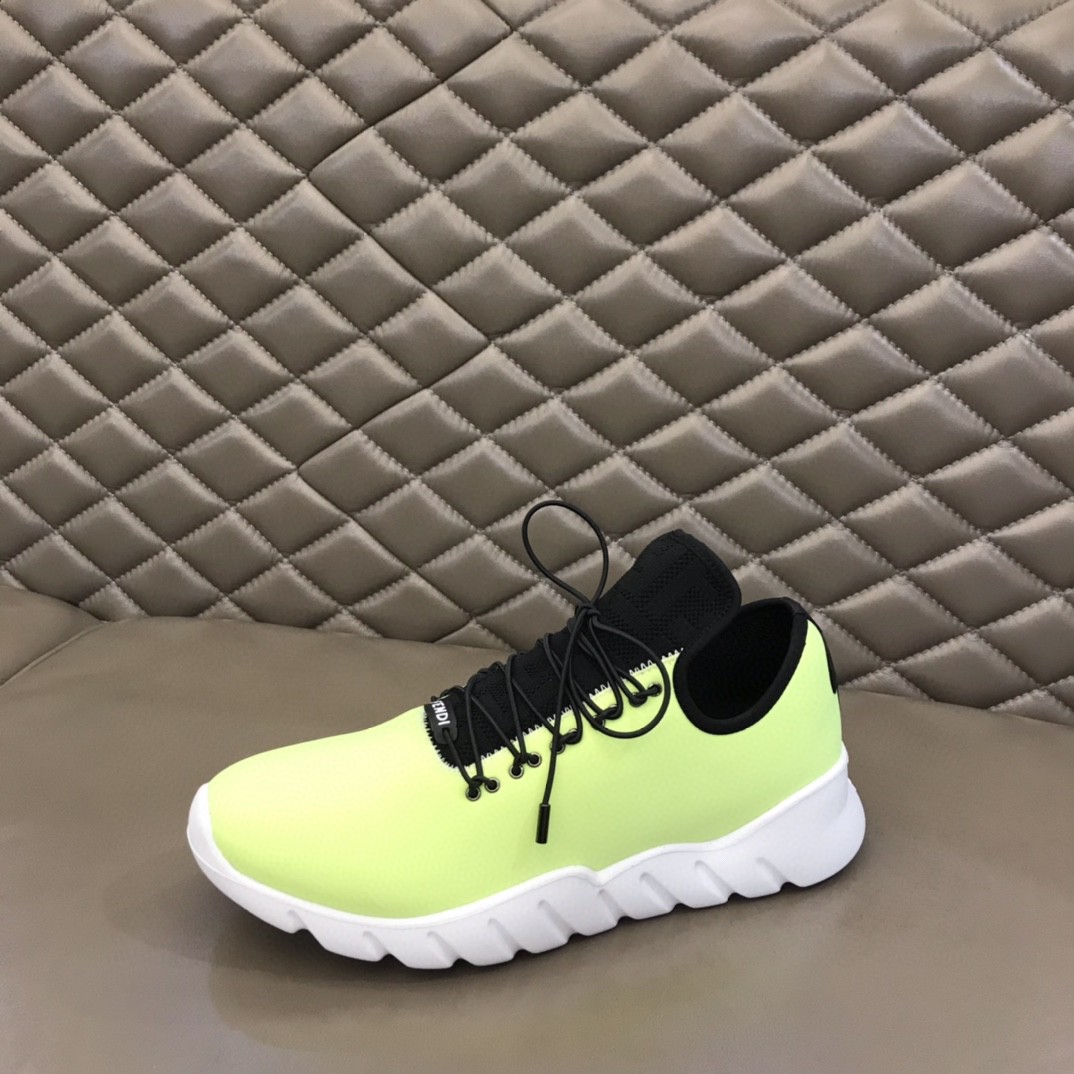 F**di Force Low Tops Sneakers Glow Green For Men