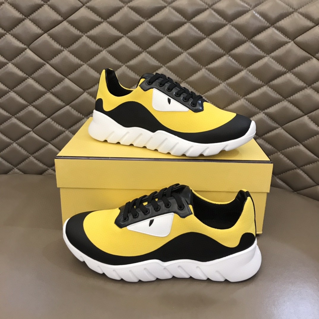 F**di Force Black/Yellow Sneakers For Men