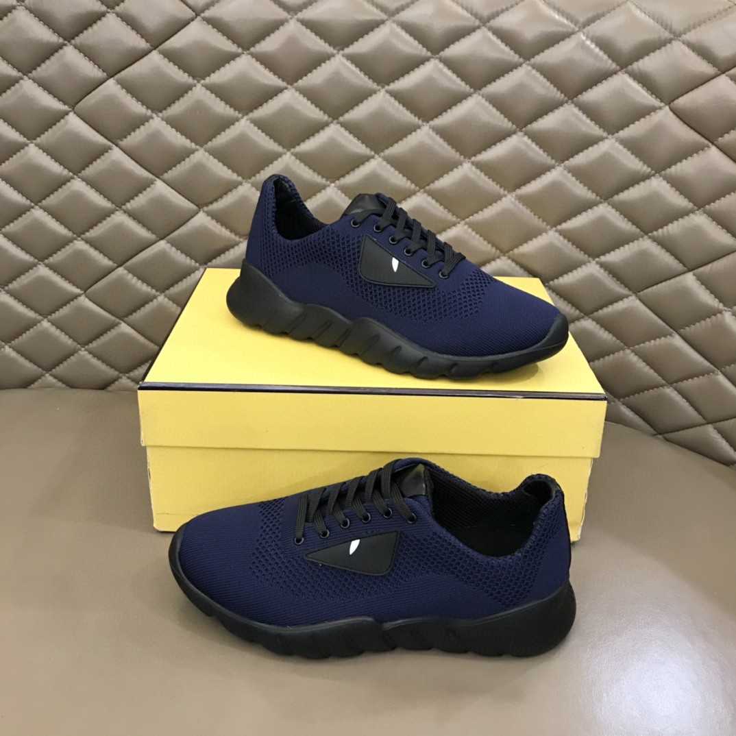 F**di Force Dark Blue Sneakers For Men