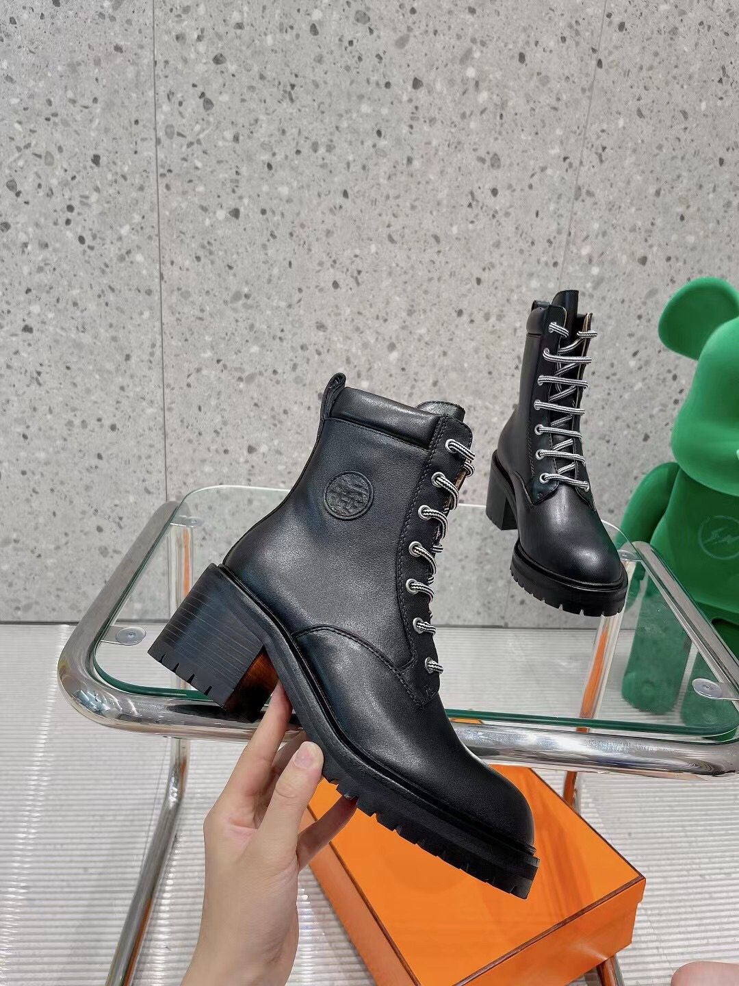 H**me5 Bridge Ankle Boots Black For Women H202130Z Y4385