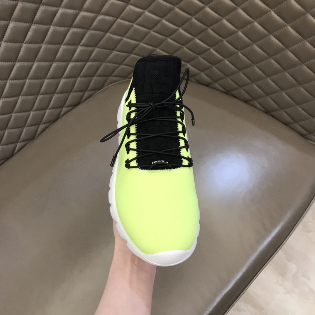 F**di Force Low Tops Sneakers Glow Green For Men