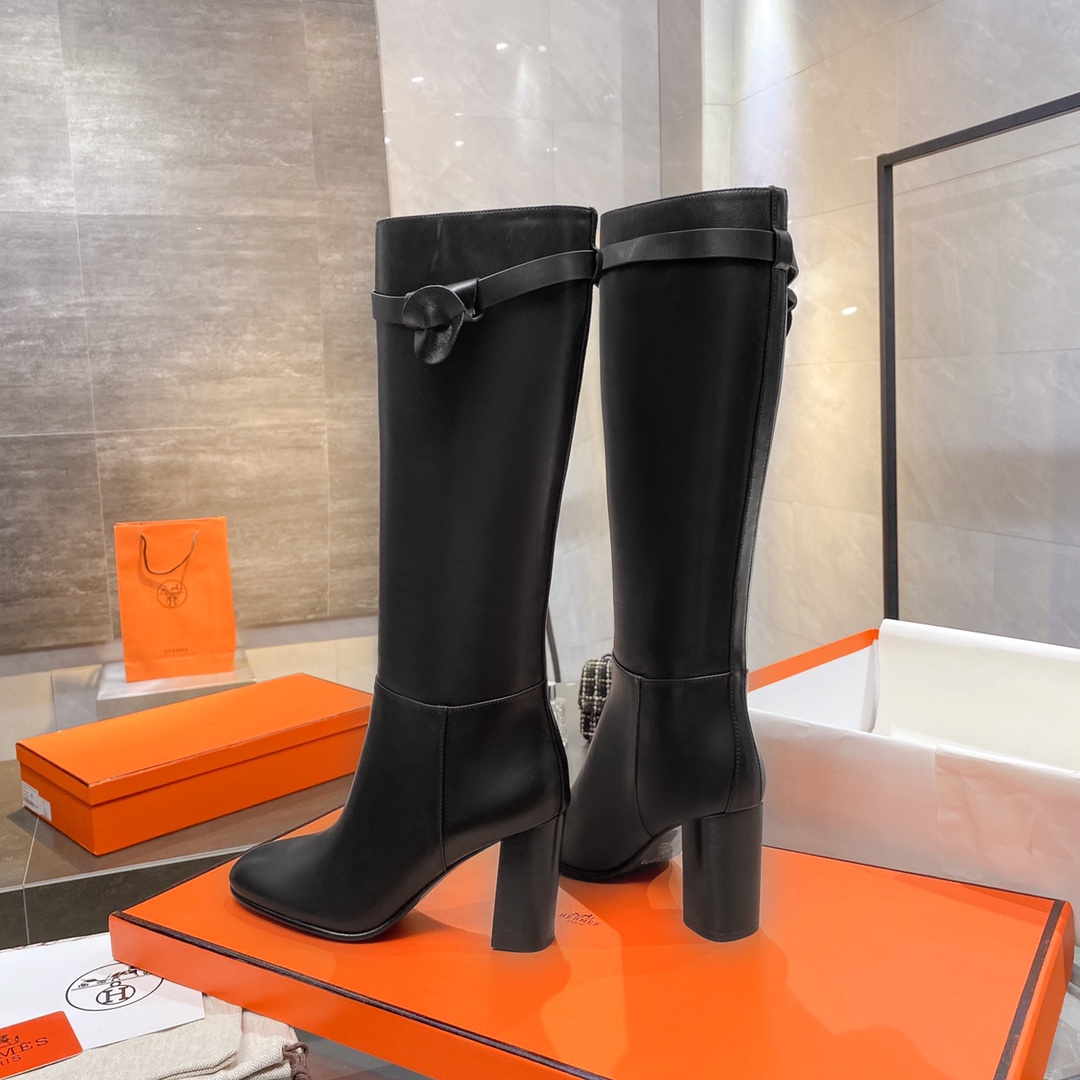 H**me5 High Heel Boots Black For Women 3.54in/9cm