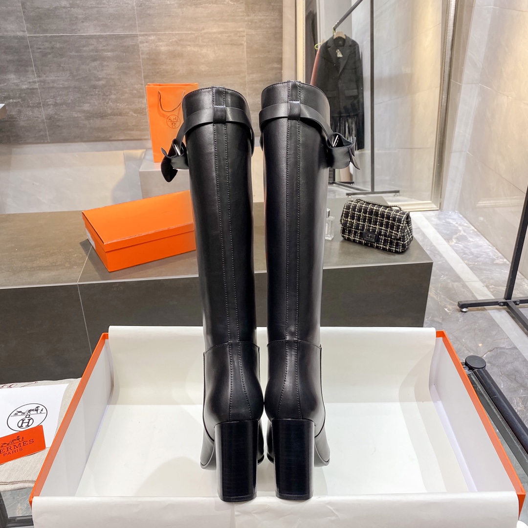 H**me5 High Heel Boots Black For Women 3.54in/9cm