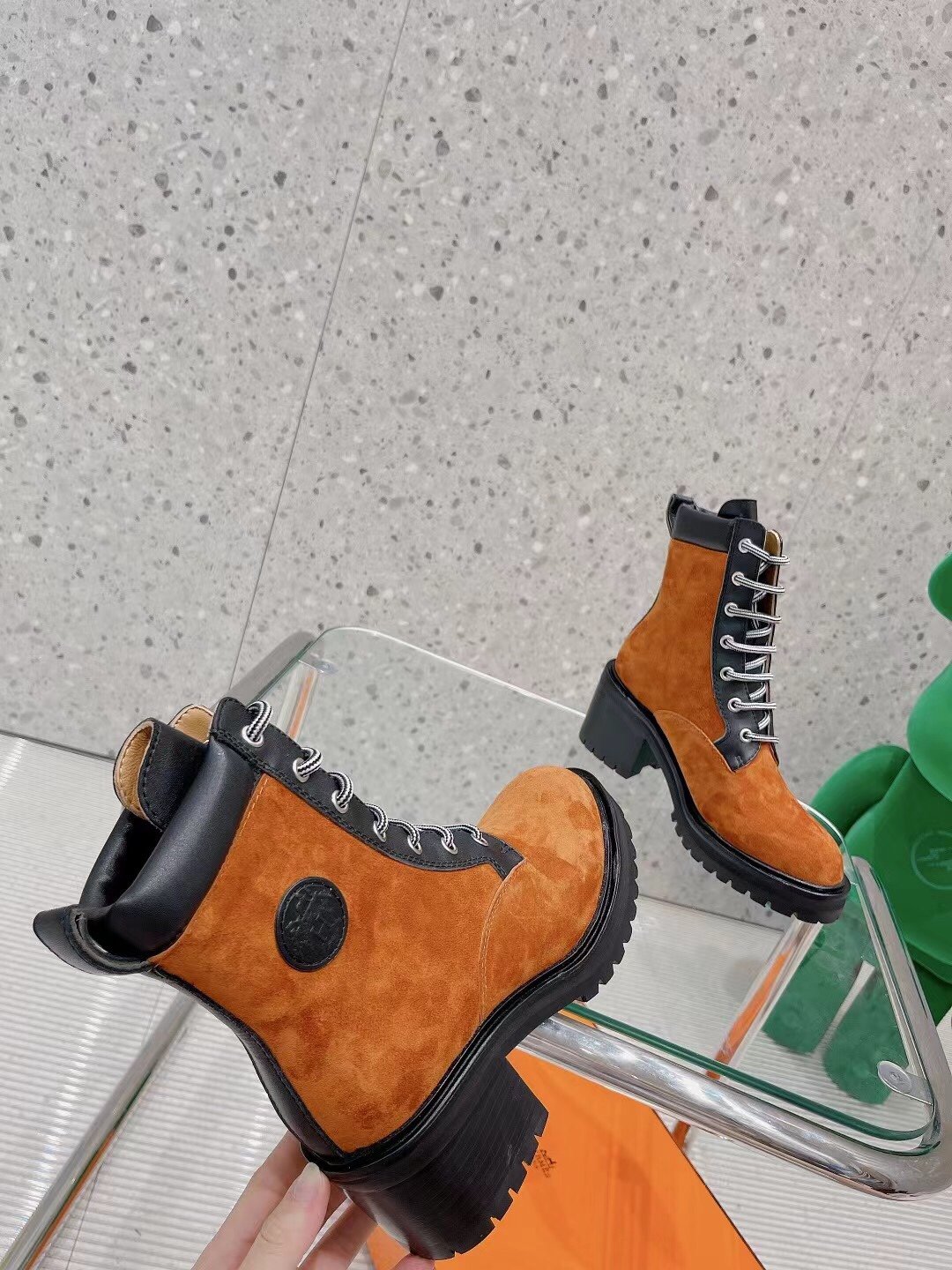 H**me5 Bridge Ankle Boots Brown For Women H202130Z Y4385