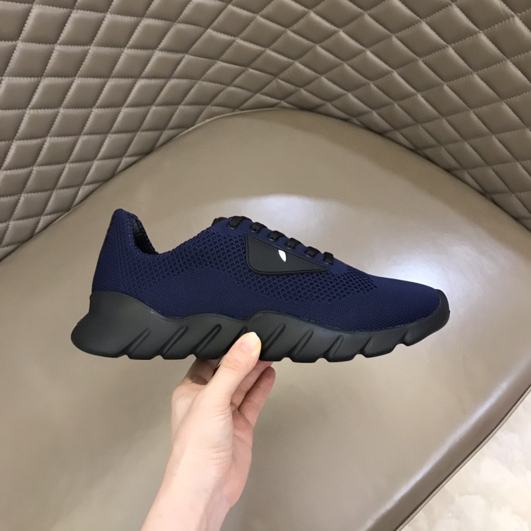 F**di Force Dark Blue Sneakers For Men